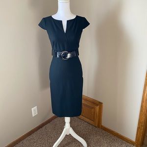 Pinstripe Antonio Melani Dress with Belt Sz 0
